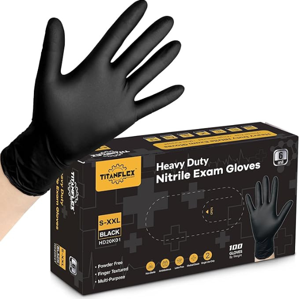 TitanFlex Disposable Nitrile Exam Gloves
