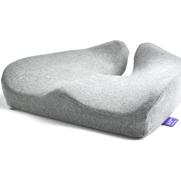 C CUSHION LAB Patented Pressure Relief Seat Cushion for Long Sitting Hours on Office/Home Chair, Car, Wheelchair - Extra-Dense Memory Foam